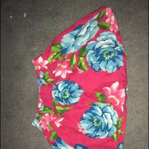 Hollister floral skirt size small euc
